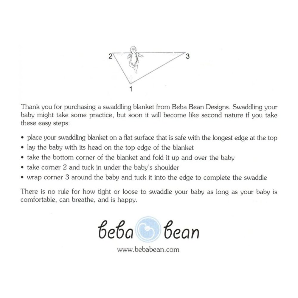 beba bean triangle swaddling blanket - Picture 4 of 4